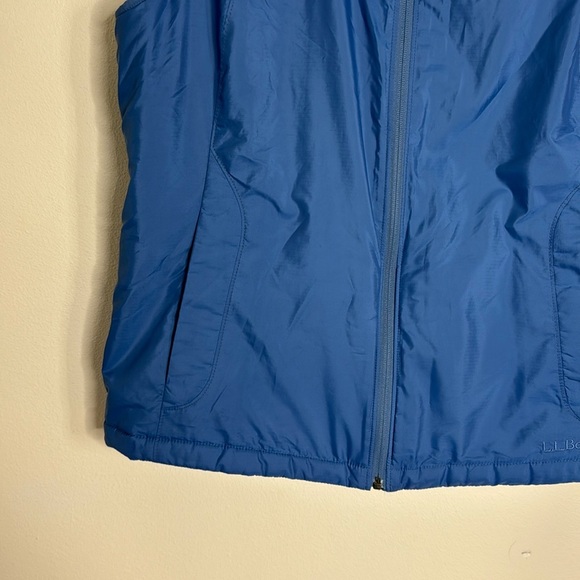 L.L. bean ladies navy blue vest fall winter soft cozy size Large lined cute - Picture 3 of 14